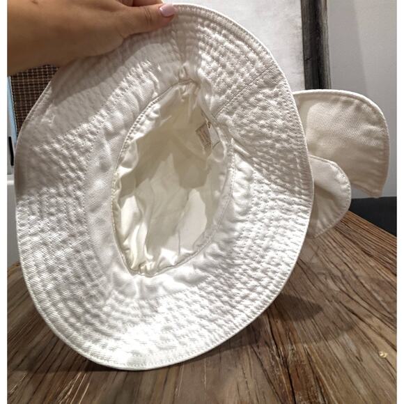 Helen Kaminski Australia Wide-Brim Hat with Tie Sash White One Size main image 4